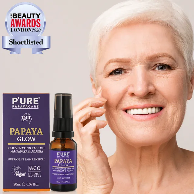 【澳洲 Pure Papayacare】木瓜亮澤滋養精華油(4入組  20ml/瓶)