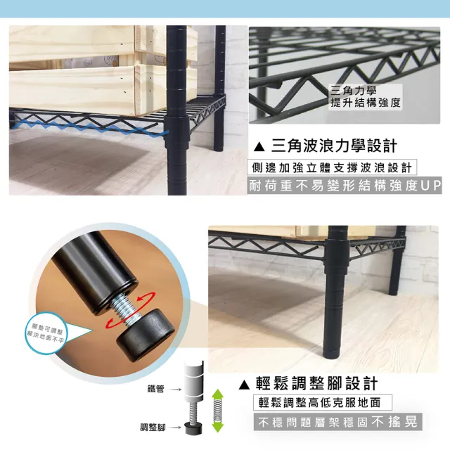 【KIWISH】鐵架MIT輕型四層架60x35x150cm-雙色(鐵架/收納架/層架/置物架/置物層架/廚房架/鐵力士架)