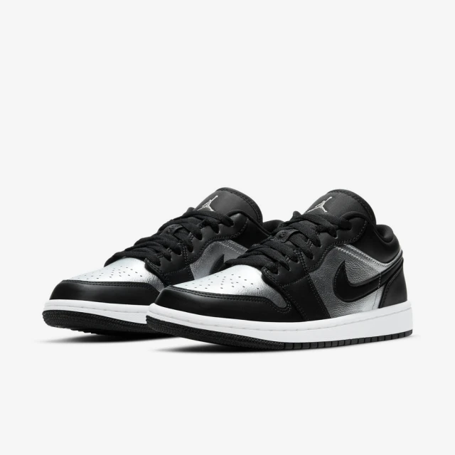 NIKE 耐吉 運動鞋 籃球鞋 女鞋 男鞋 WMNS AIR JORDAN 1 LOW SE 喬丹 黑銀 低筒(DA5551001)