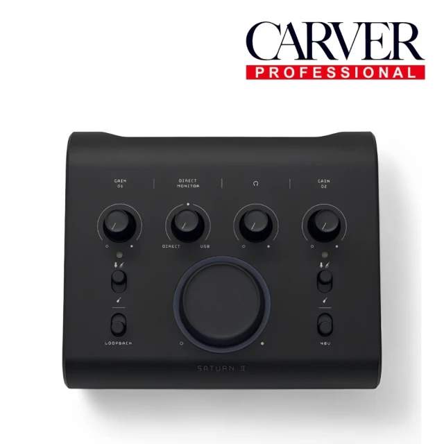 CARVER Saturn II 錄音介面／新手也能簡單操作(Saturn 2 錄音室 混音器 Mixer 前級放大器 效果器 直播)