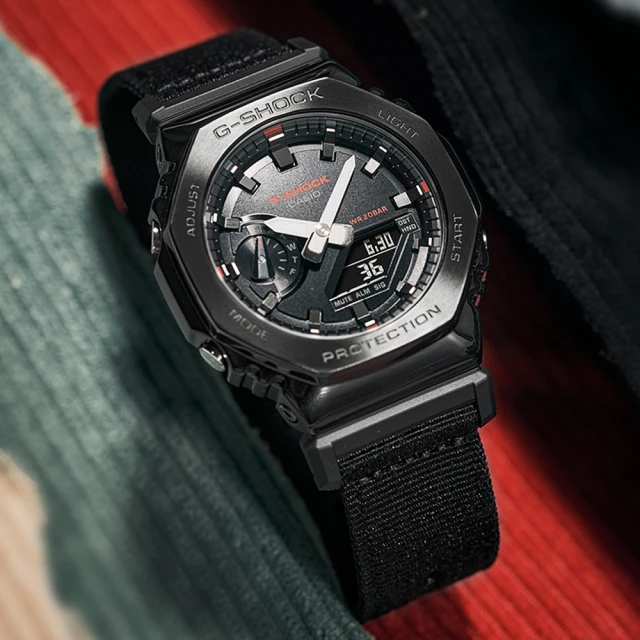 CASIO 卡西歐 G-SHOCK 金屬八角防護構造雙顯錶 雙12 優惠 聖誕 禮物(GM-2100CB-1A)