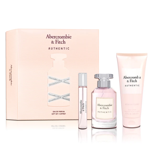 Abercrombie & Fitch A&F 真我女性淡香精100ML-假期禮盒(淡香精15ML+身體乳200ML-專櫃公司貨)