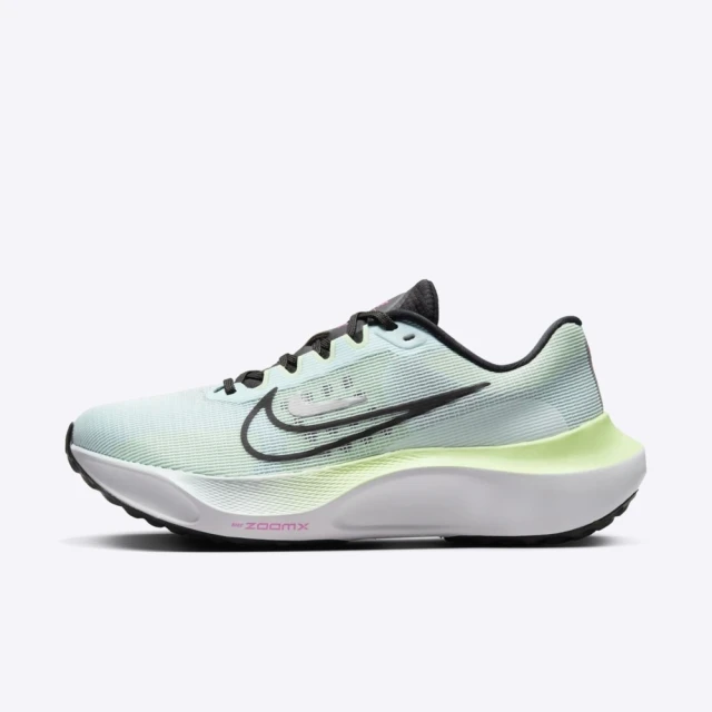 NIKE 耐吉 Wmns Zoom Fly 5 女 慢跑鞋 運動 路跑 輕量 緩震 支撐 淺綠 黑(DM8974-401)