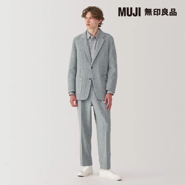 MUJI 無印良品 MUJI Labo男喀什米爾混打褶褲(共3色)