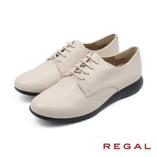 【NAGASHIRO永城皮鞋】REGAL日本原廠可調式緩衝增高皮質休閒鞋 白色(HC64-IV)
