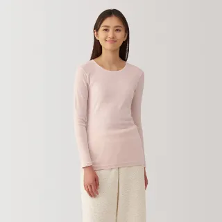 【MUJI 無印良品】女棉保暖圓領長袖T恤(共4色)