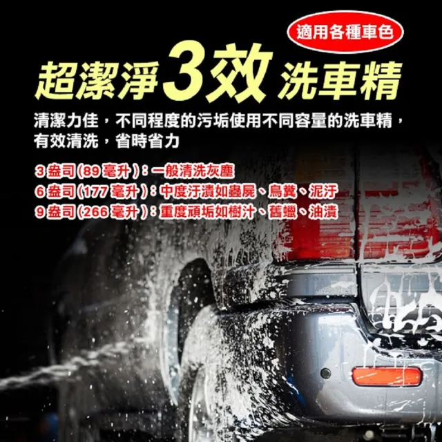 【Turtle Wax 龜牌】T597超潔淨3效洗車精(2950毫升)
