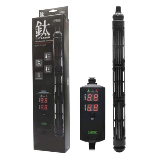 【ISTA 伊士達】200W 鈦管雙顯示加熱棒  溫度設定/過溫保護/LED雙螢幕顯示/加溫棒(魚缸溫度控制 IH974)