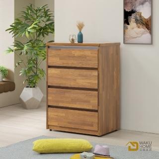 【WAKUHOME 瓦酷傢俱】Ari工業風木心板2.7尺大四鬥櫃A005-287