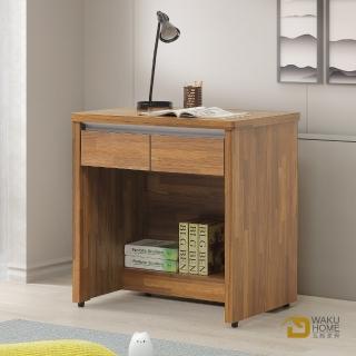【WAKUHOME 瓦酷傢俱】Ari工業風木心板2.7尺二抽書桌A005-289