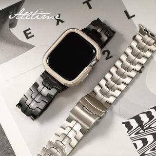 【ALL TIME 完全計時】Apple Watch42/44/45/46/49mm 鋼鐵俠鎧甲鈦錶帶(輕量/鈦金屬/鋼鐵俠)