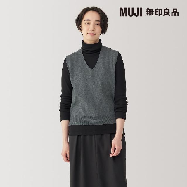 【MUJI 無印良品】女可水洗米蘭諾螺紋背心(共4色)