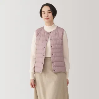 【MUJI 無印良品】女輕量羽絨抗靜電內裏無領背心(共5色)