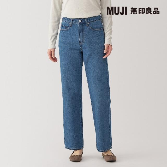 【MUJI 無印良品】女吉貝木棉混丹寧直筒褲(共3色)