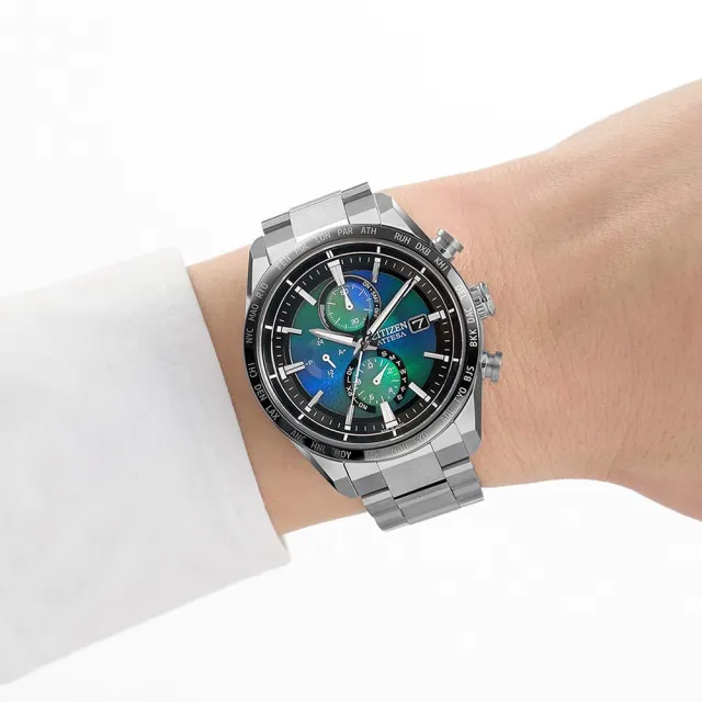 【CITIZEN 星辰】GENTS系列 千彩之海限定  光動能全球電波對時錶/42mm(AT8188-64L)