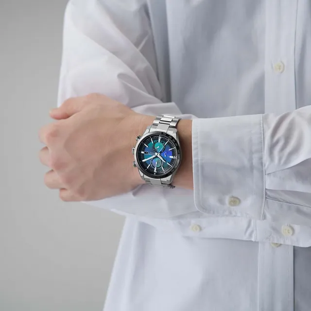 【CITIZEN 星辰】GENTS系列 千彩之海限定  光動能全球電波對時錶/42mm(AT8188-64L)
