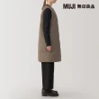 【MUJI 無印良品】女輕量羽絨抗靜電內裏無領長版背心(共3色)