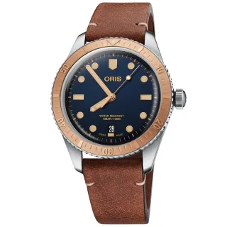 【ORIS 豪利時】DIVERS SIXTY-FIVE系列 1965復刻 潛水機械腕錶 畢業禮物 送禮 推薦(0173377074355-0752045)