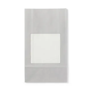 【MUJI 無印良品】期間限定/附窗禮品寬底紙袋.大/正方形