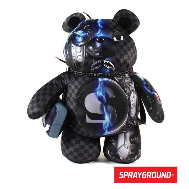 【SPRAYGROUND】TEDDYBEAR機械泰迪熊造型後背包(黑色)