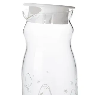 【NITORI 宜得利家居】DECO HOME商品 耐熱玻璃水壺 長尾山雀 SIMAENAGA 1.2L c-DY01(耐熱玻璃)