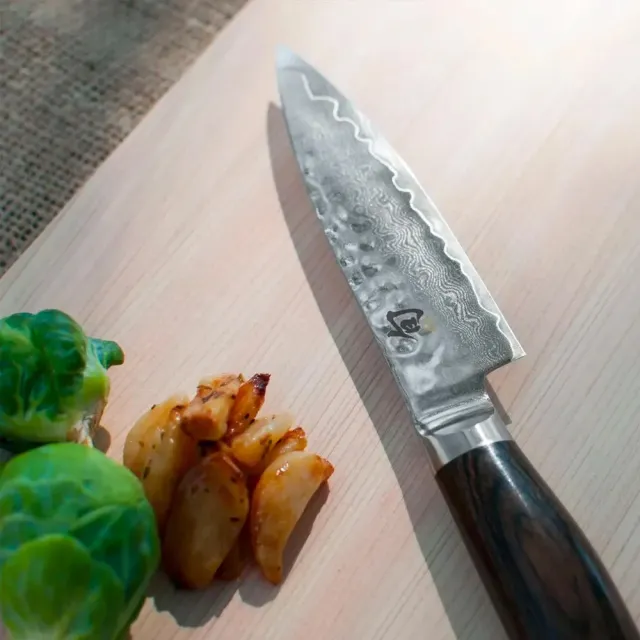 【KAI 貝印】旬 Shun 日本製大馬士革鋼高級水果刀 蔬果刀 小刀 削皮刀 10cm TDM-0700(菜刀 高品質)
