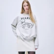 【MARDI MERCREDI】印花大學TEE 多色 經典臘腸狗 珍珠項鍊 純棉 SWEATSHIRT SWING THE TAIL DDANJI