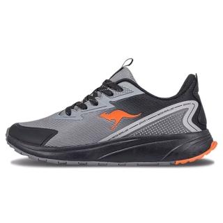 【KangaROOS】美國袋鼠鞋 男 ZEPHYR 3 防潑水輕量跑鞋/運動/穿搭/生活 灰黑(KM41628)