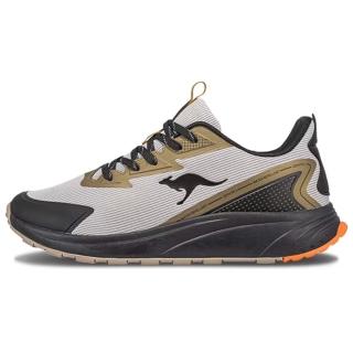 【KangaROOS】美國袋鼠鞋 男 ZEPHYR 3 防潑水輕量跑鞋/運動/穿搭/生活 米黑金(KM41624)
