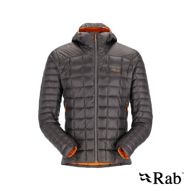 RAB 雙11-Mythic Alpine Light Jacket 神話輕量保暖羽絨連帽外套 男款 石墨灰 #QDB47