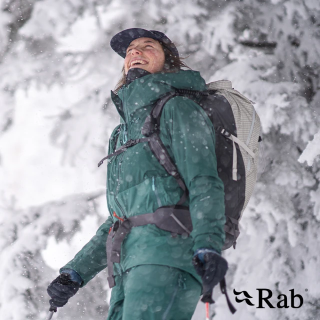 RAB Khroma Diffract Jacket 滑雪防風雨化纖連帽外套 女款 板岩綠/尤加利綠 #QIP38