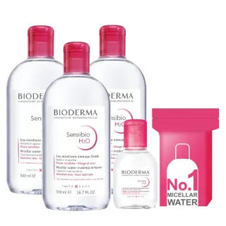 【BIODERMA 貝膚黛瑪】NO1奇蹟卸妝組(500mlx3+100ml)