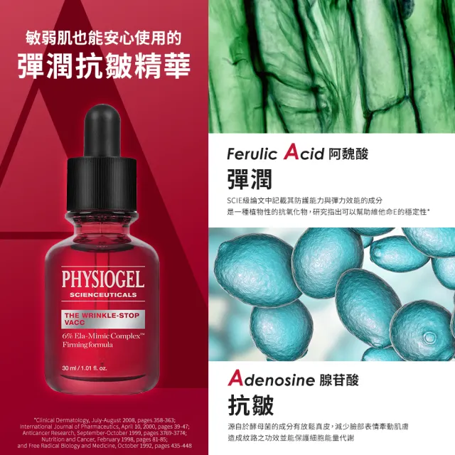 【PHYSIOGEL 潔美淨】早C晚A初老敏弱專用組(精華液/臉部保養)