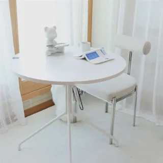 【DESKER】ROUND TABLE 韓國設計監製 800型 圓桌 80cm(桌子/餐桌/化妝桌/會議桌/工作桌/專人組裝)