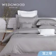 【WEDGWOOD】80支400織100%長纖棉刺繡 被套床包枕套四件組(雙人｜多款任選)