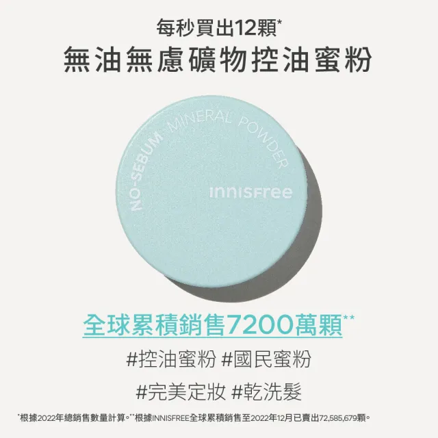 【INNISFREE】無油無慮礦物控油蜜粉5g