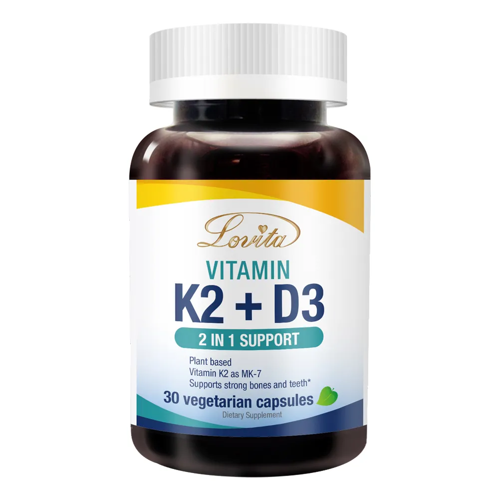 【Lovita愛維他】維他命K2+D3素食膠囊(30顆)