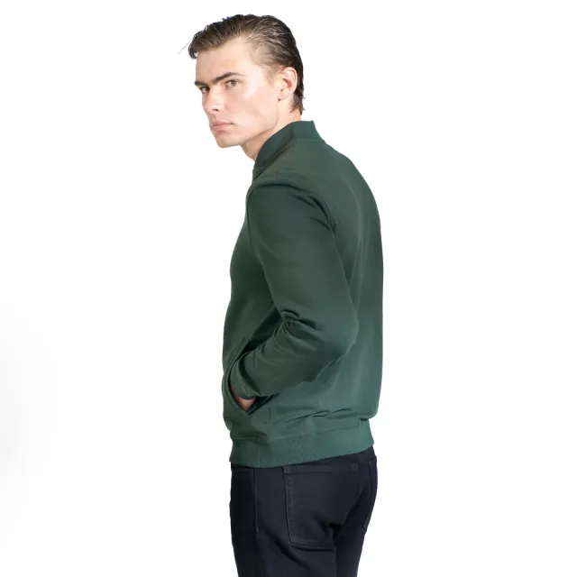 【Bread & Boxers】Lounge Jacket 經典休閒棉質夾克 - 森林綠