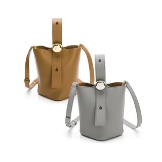 【LOEWE 羅威】Mini Pebble柔軟小牛皮手提/肩斜背水桶包(多款任選)