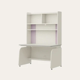【iloom 怡倫家居】LINKI PLUS 1200型 4層側板型書桌組 層架款 4色(書桌 桌子 電腦桌 工作桌 兒童書桌)