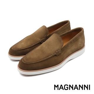 【NAGASHIRO永城皮鞋】MAGNANNI西班牙原廠手工絨面樂福鞋 淺棕色(25117-LBRS)