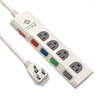 【超值十入組】威電牌5開4座6尺延長線(CK-3541)