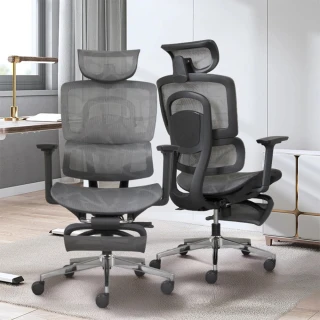 【Hyman PluS+】Aero Mesh 雙背護腰多功能調節人體工學椅(電腦椅 辦公椅 主管椅 高背椅 耐重椅)