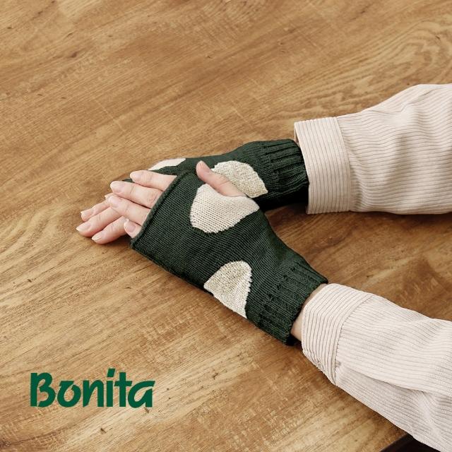 【Bonita 葆倪】大圓點無指毛線手套-962-4520(日本進口手套)