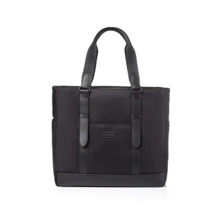 【Samsonite RED】ROTHES 商務休閒肩輕量背提兩用大容量筆電托特包/肩背包/側背包/公事包/電腦包14吋(黑)