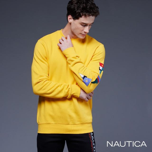 【NAUTICA】男裝 隨性格調長袖T恤(黃色)