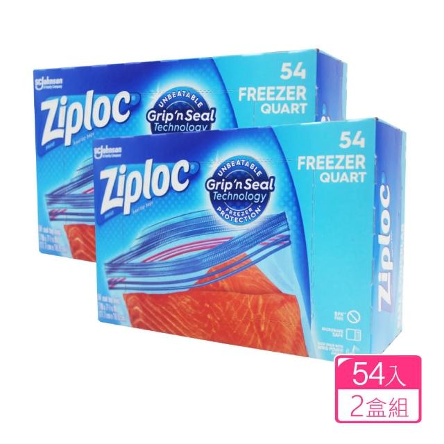 【Ziploc 密保諾】雙層夾鏈冷凍保鮮袋-小(54入x2盒)