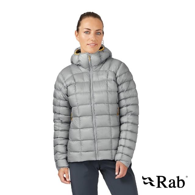 【RAB】Mythic G Jacket Wmns 神話極致輕量保暖羽絨連帽外套 女款 雲朵灰 #QDB63