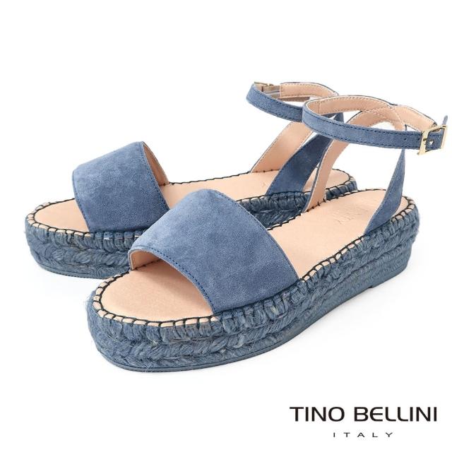 【TINO BELLINI 貝里尼】草編厚底涼鞋FSNV001-4(藍色)