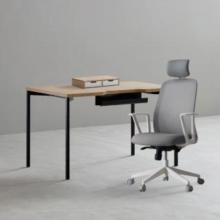 【DESKER】韓系集中專注辦公組（電腦桌+辦公椅+螢幕架）(MOMO獨家組合)